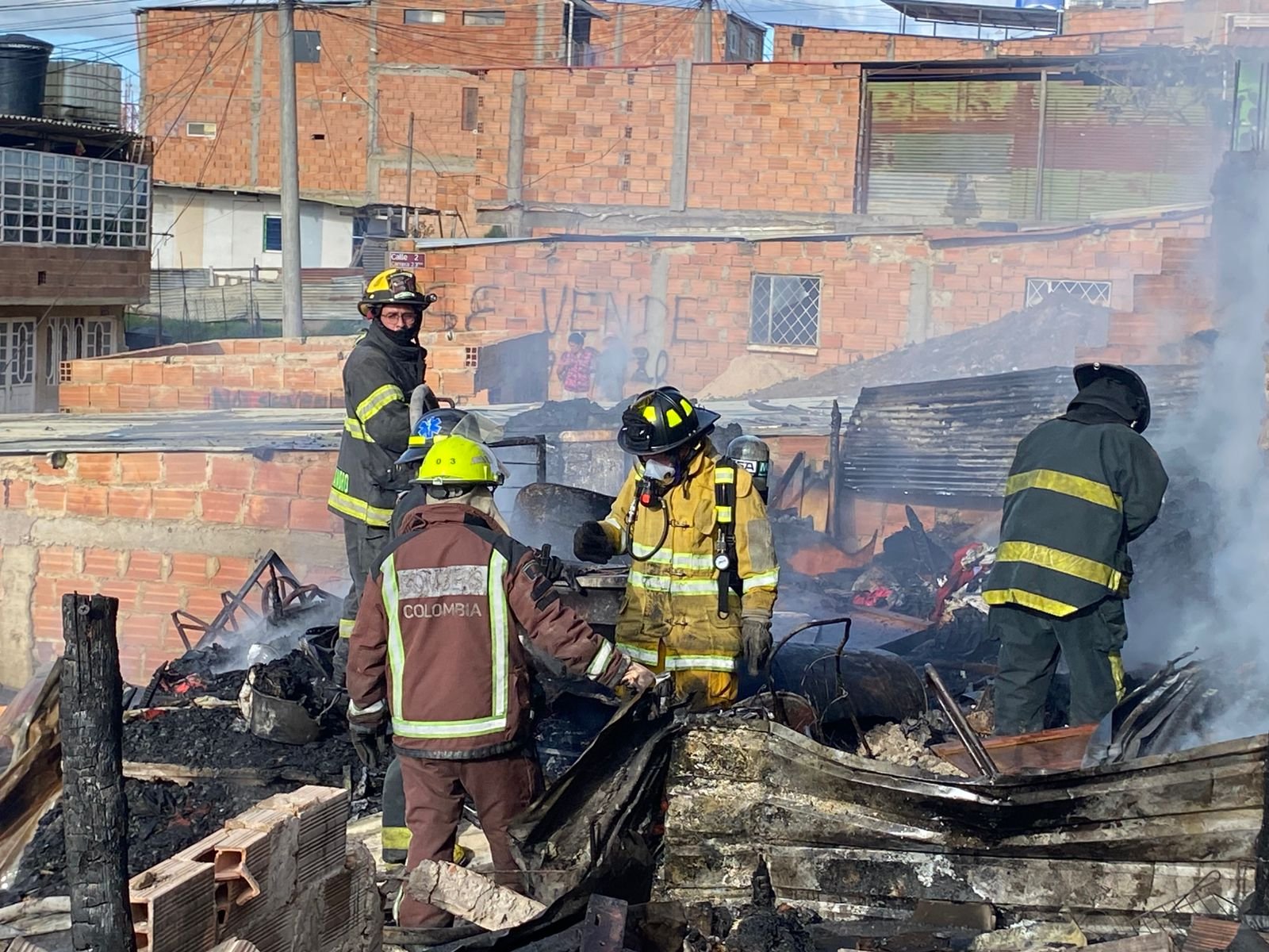 Incendio estructural en Soacha deja dos mascotas fallecidas y una vivienda afectada