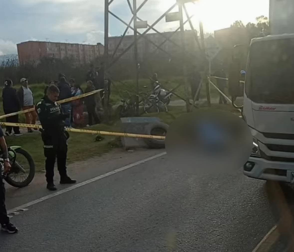  VIDEO | Fatal siniestro vial en la vía Indumil en Soacha dejó una persona fallecida
