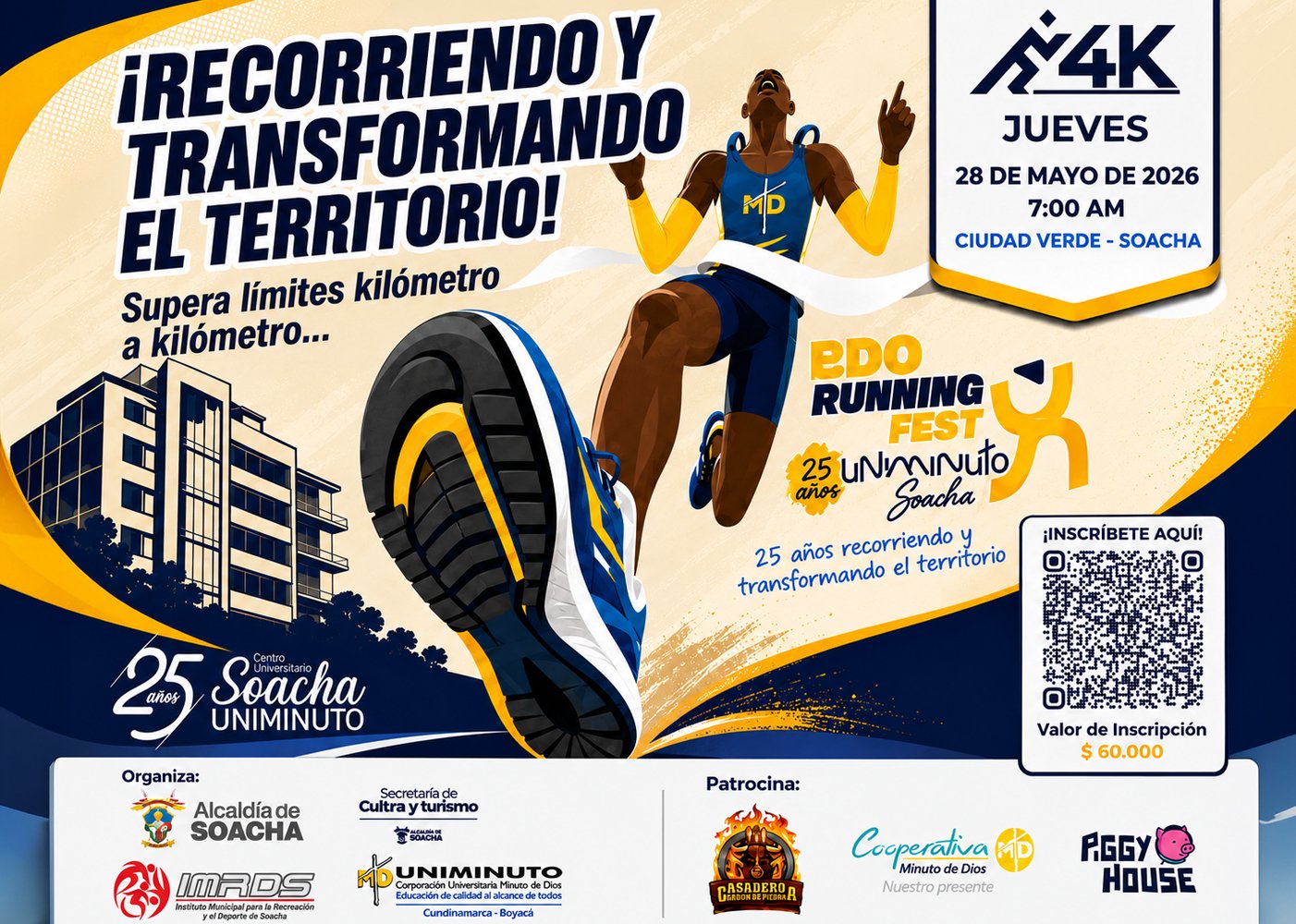 Sé parte de la historia: Soacha corre la 4K Running Fest UNIMINUTO